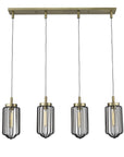 Reece 4-Light Aged Brass Island Pendant