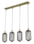 Reece 4-Light Aged Brass Island Pendant