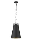 Faza 1-Light Matte Black Pendant