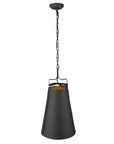 Faza 1-Light Matte Black Pendant