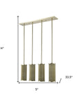 Basetti 4-Light Gold Pendant