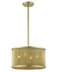 Basetti 4-Light Gold Convertible Pendant
