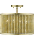 Basetti 4-Light Gold Convertible Pendant
