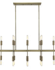 Perret 20-Light Aged Brass Island Pendant