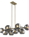 Lunette 10-Light Aged Brass Island Pendant
