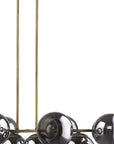 Lunette 10-Light Aged Brass Island Pendant