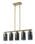 Monet 5-Light Brass Pendant
