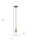 Dull Gold Mini Pendant Hanging Light