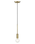 Dull Gold Mini Pendant Hanging Light