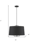 Lamia 3-Light Matte Black Mini Pendant