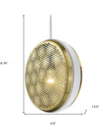 Tholos 1-Light White Pendant