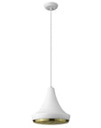 Tholos 1-Light White Pendant