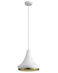 Tholos 1-Light White Pendant