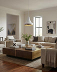 Tholos 1-Light White Pendant