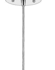 Contemporary Silver Globe Pendant Hanging Light