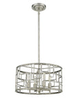 Amoret 4-Light Antique Silver Convertible Pendant