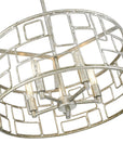 Amoret 5-Light Antique Silver Convertible Pendant