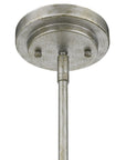 Amoret 5-Light Antique Silver Convertible Pendant