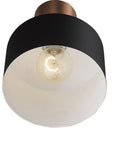 Matte Black and Rose Gold Pendant Hanging Light