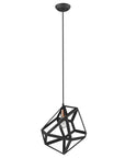 Hedron 1-Light Matte Black Pendant