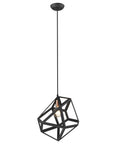 Hedron 1-Light Matte Black Pendant