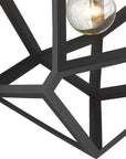 Hedron 1-Light Matte Black Pendant