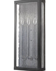 Black And Clear Three Light Transparent Dimmable Outdoor Hanging Lights With Black And Clear Shades