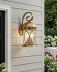 Lincoln 4-Light Antique Brass Wall Light