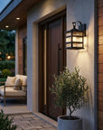 Black And Clear Three Light Transparent Dimmable Outdoor Hanging Lights With Black And Clear Shades