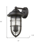 Black And Clear Three Light Seeded Dimmable Outdoor Hanging Lights With Black And Clear Shades