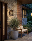 Black And Clear Three Light Seeded Dimmable Outdoor Hanging Lights With Black And Clear Shades