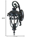Black And Clear Three Light Seeded Dimmable Outdoor Hanging Lights With Black And Clear Shades