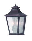 Black And Clear Two Light Frosted Dimmable Outdoor Hanging Lights With Black And Clear Shades