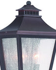 Black And Clear Two Light Frosted Dimmable Outdoor Hanging Lights With Black And Clear Shades