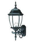 Matte Black Ornamental Lantern Wall Light