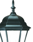 Matte Black Ornamental Carousel Lantern Wall Light