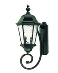 Two Light Matte Black Carousel Lantern Wall Light