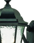 Two Light Matte Black Carousel Lantern Wall Light