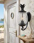 Matte Black Pineapple Wall Light