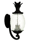 Matte Black Pineapple Wall Light