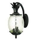 Matte Black Hanging Pineapple Wall Light
