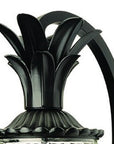 Matte Black Hanging Pineapple Wall Light