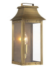 Brass And Clear Transparent Dimmable Outdoor Hanging Light With Brass And Clear Shades