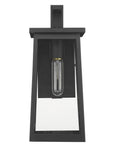 Black Contempo Elongated Outdoor Wall Light