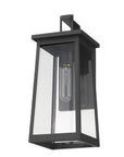 Black Contempo Elongated Outdoor Wall Light
