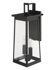 Alden 2-Light Matte Black Wall Light