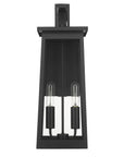 Alden 2-Light Matte Black Wall Light