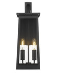 Alden 2-Light Matte Black Wall Light