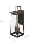 Alden 2-Light Oil-Rubbed Bronze Wall Light