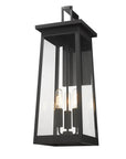 Alden 3-Light Matte Black Wall Light